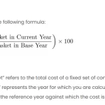 Calculating Consumer Price Index (CPI) in Excel