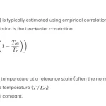 Estimation of Critical Temperature Empirical Correlation in Excel Formula