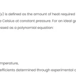 Estimation of Ideal-Gas Heat Capacity in Excel Formula