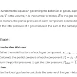 Understanding P-V-T Properties of a Gas Mixture: Excel Formulas and MATLAB Comparisons