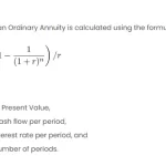 Understanding the Present Value of an Ordinary Annuity Theorem in Excel