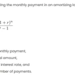 The Amortization Theorem in Excel Formulas