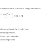 The Future Value of an Annuity Due Theorem in Excel Formula