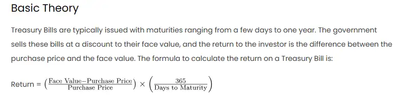 Understanding Treasury Bills in Excel Formulas